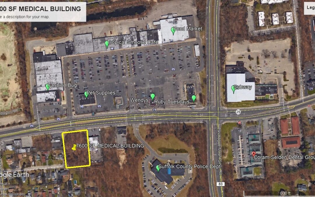 EXCLUSIVE LAND FOR SALE APPROVED PLANS FOR 7600 SF MEDICAL BLDG w/ Basement