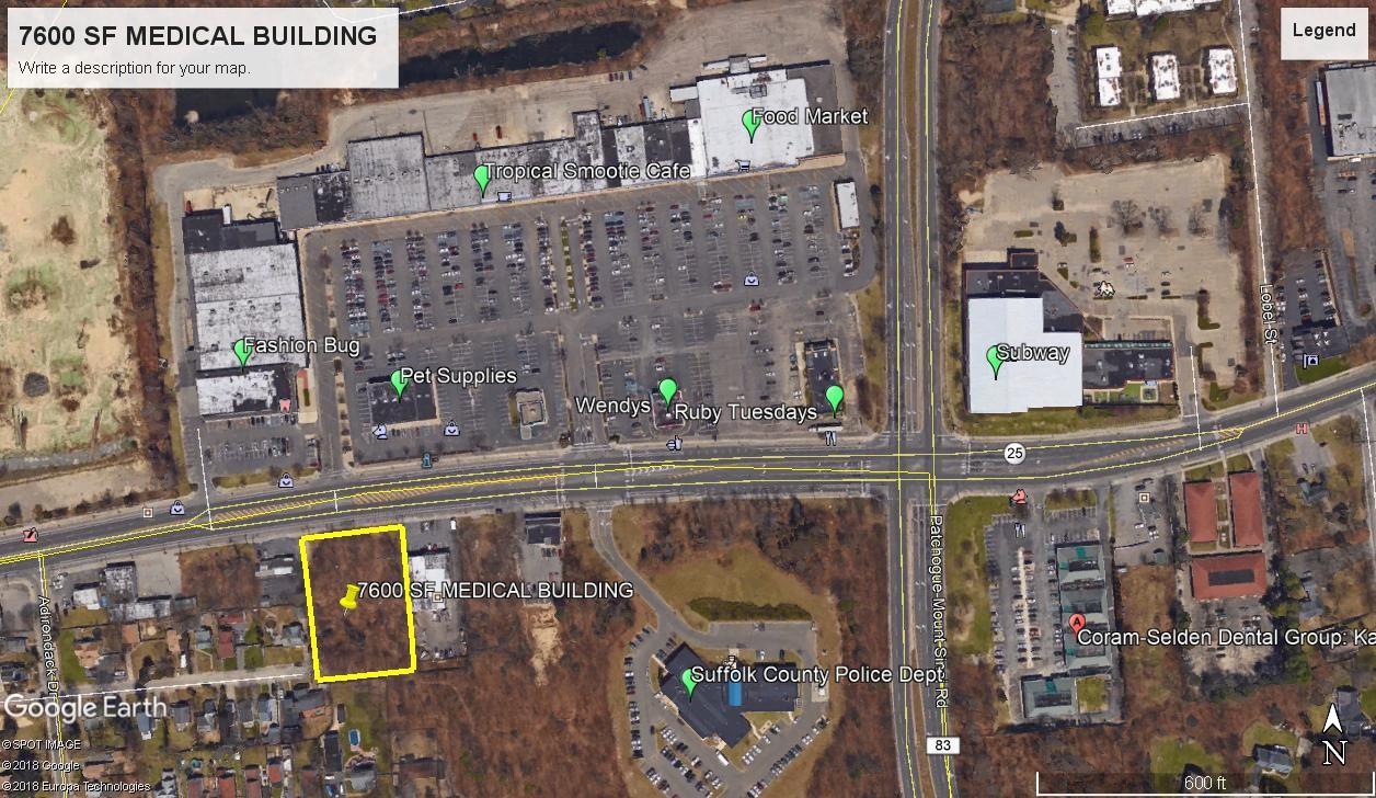 EXCLUSIVE LAND FOR SALE APPROVED PLANS FOR 7600 SF MEDICAL BLDG w/ Basement
