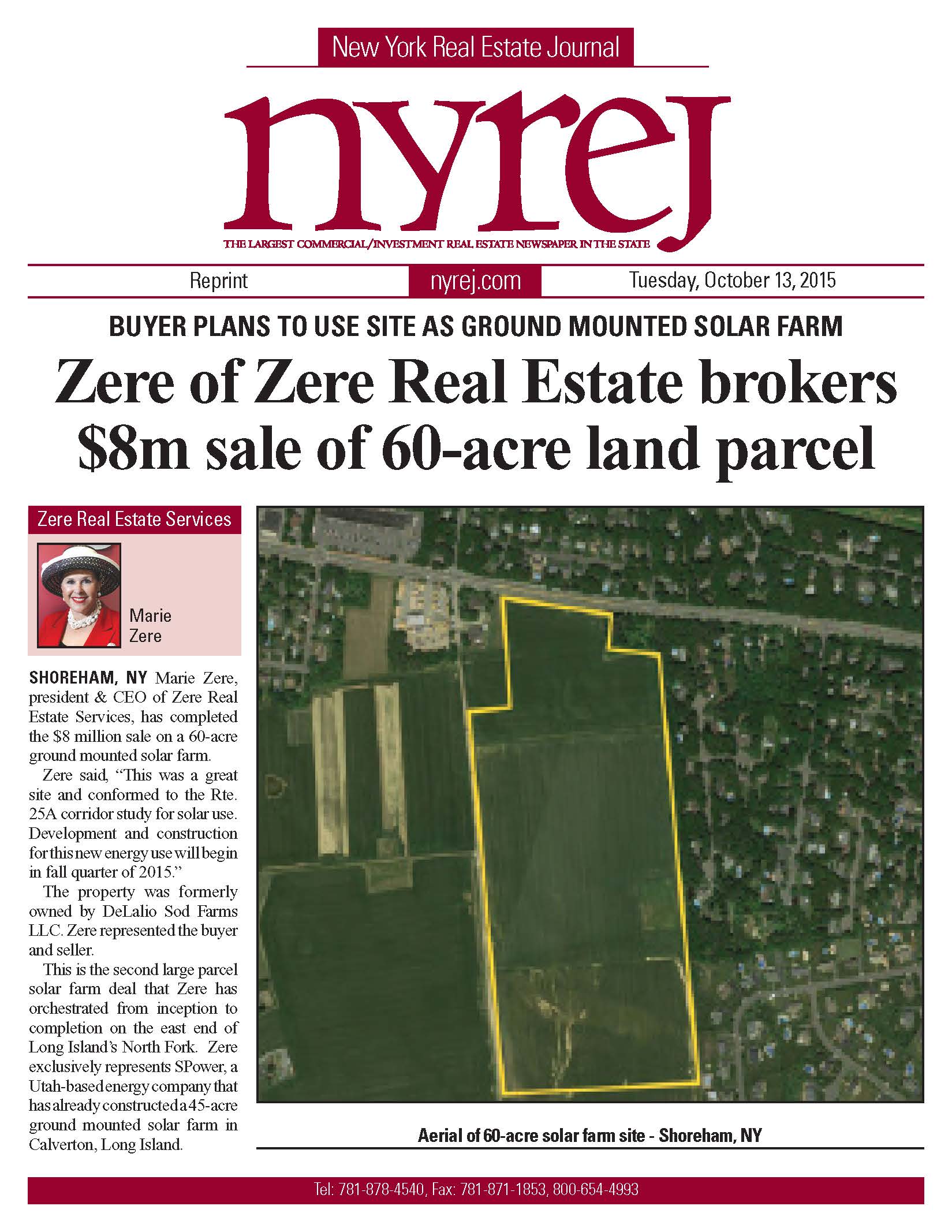 Solar 60 acres zere brokers 8m