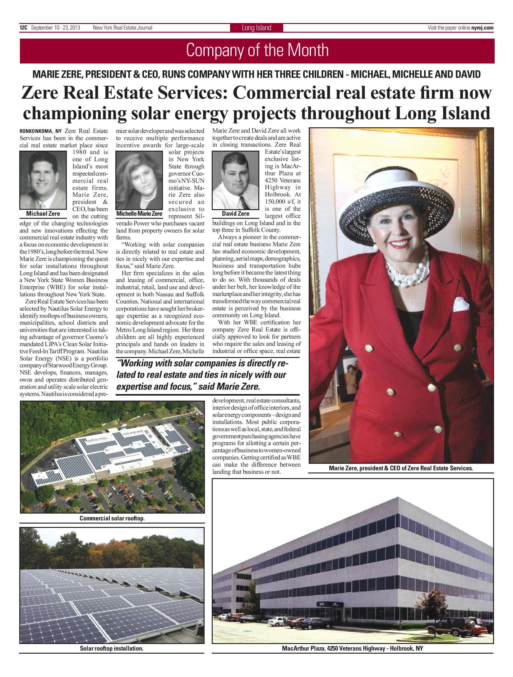 Zere_Real_Estate_Services_Championing_Long_Island_Solar_Energy_Projects_092313